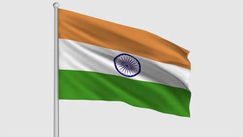 India Flag Stock Footage 207206657