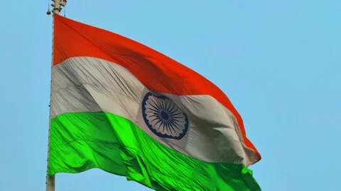 India Flag Stock Footage 308318013