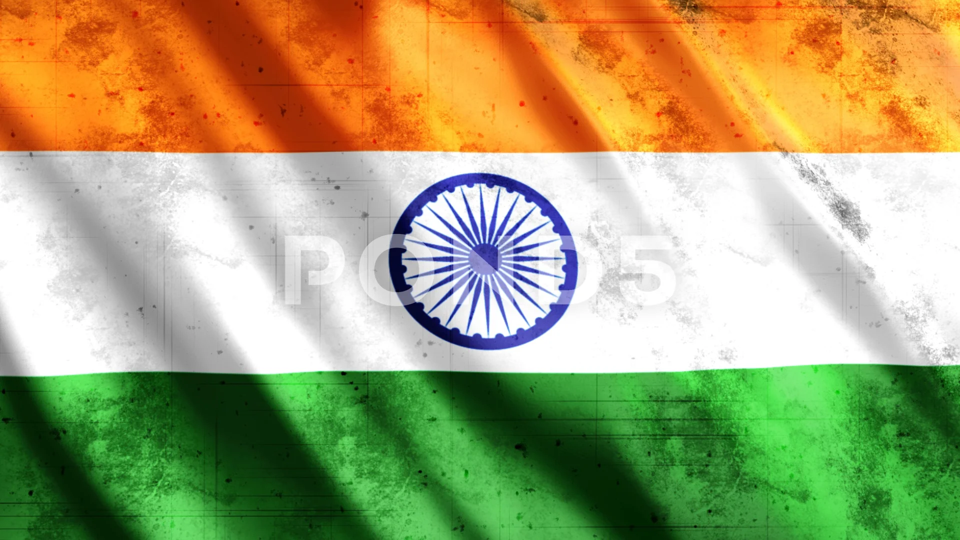 India Flag Grunge | Stock Video | Pond5