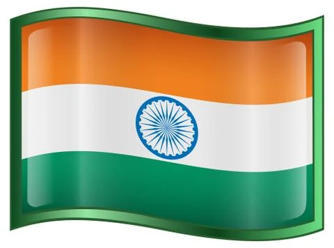India flag icon Stock Illustration