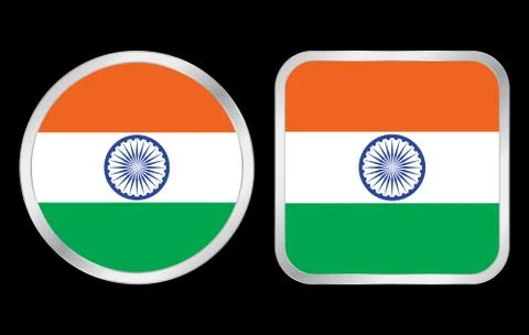 India flag icon Stock Illustration