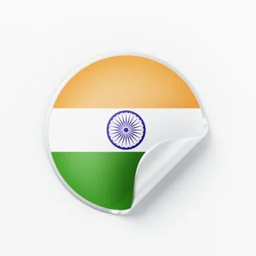 India Flag Icon Stock Illustration