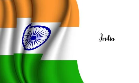 India flag Stock Illustration