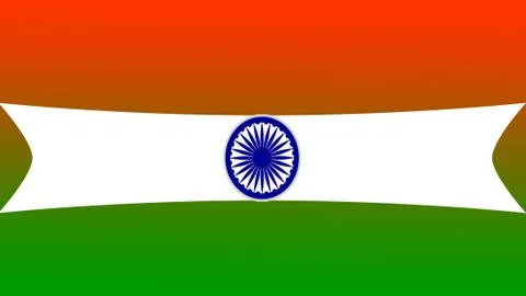 India flag Illustrazione stock