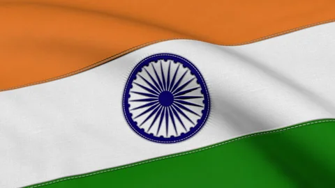 India Flag Loop Video stock 241250173