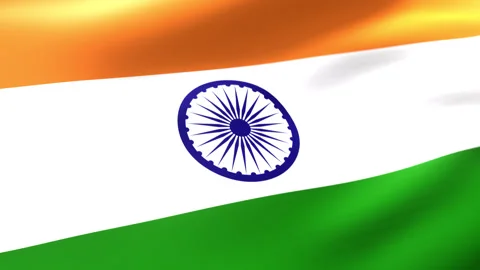 India Flag Looping Animation Background Stock Footage 251803190