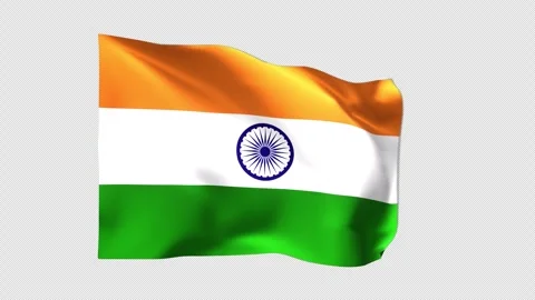 India Flag Looping Animation Stock Footage 251796372