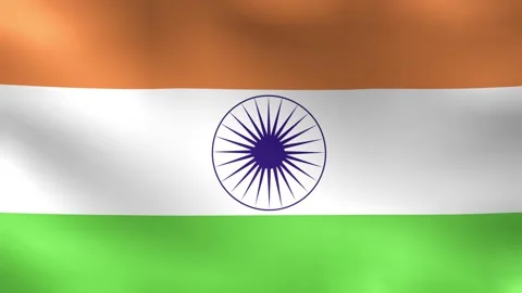 India Flag Seamless Looping Background Stock Footage 339288179