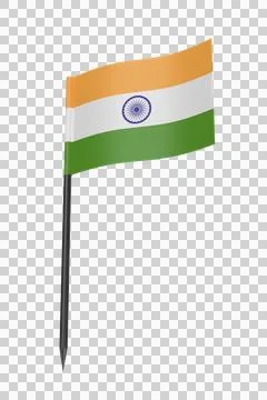 India flag toothpick Stock Illustration