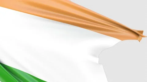 India Flag Transition Close up. 3D render of National flag of the India Stock Footage 157981461