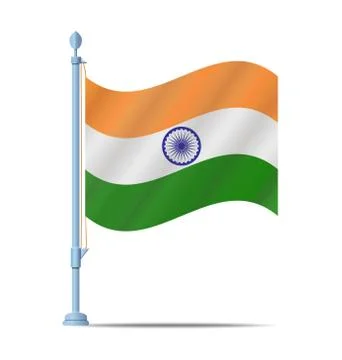 India flag vector Ilustración de archivo