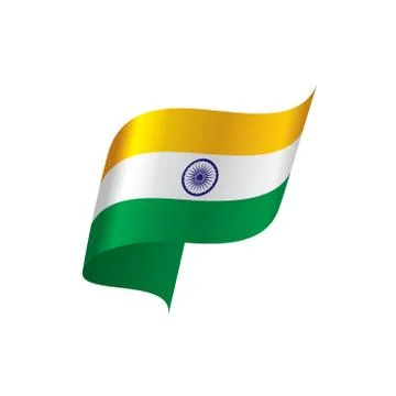 India flag, vector illustration Stock Illustration