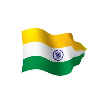India flag, vector illustration Stock Illustration