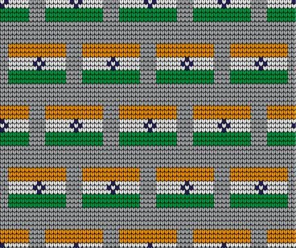 India Flag vector illustration.India Flag. National Flag of India. Stock Illustration