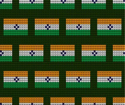 India Flag vector illustration.India Flag. National Flag of India. Stock Illustration