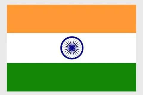 India flag vector template background realistic copy Stock-Illustration
