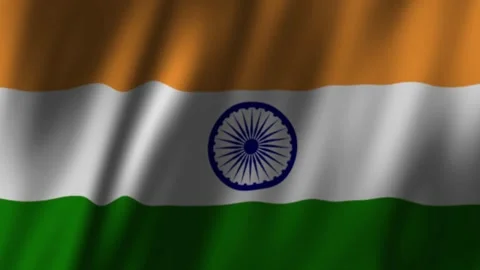 India Flag Waving Seamless Background | 4K Animated Loop Stock Footage 314391390