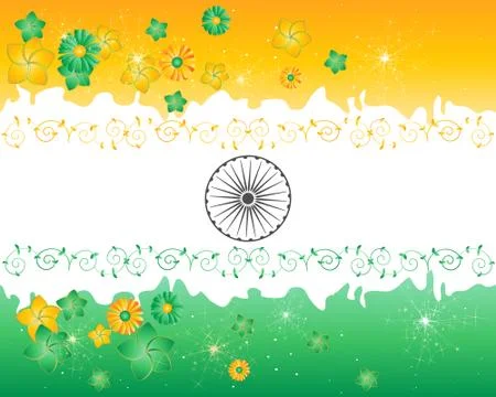 India floral Stock Illustration