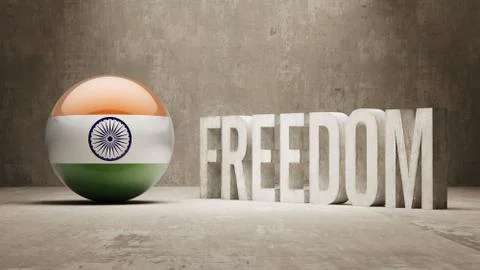 India Freedom Concept Stock Illustration