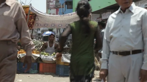 India Fruit Stall LS 動画素材 8554397