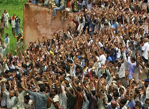 India Funeral Procession - Aug 2003 Stock Photos