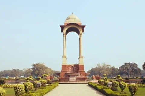 India Gate against Stock Photos
