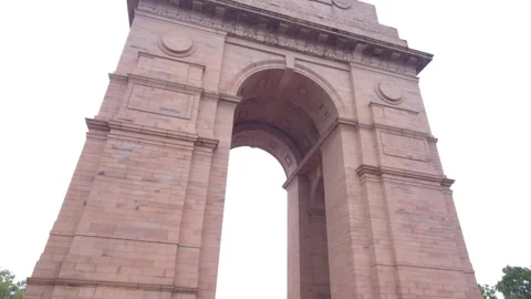 India Gate and Amar Jawan Jyoti Eternal Flame Vídeos de archivo 320383236