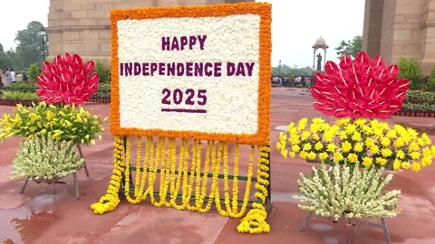 India Gate and Amar Jawan Jyoti Eternal Flame Vídeos de archivo 320383675