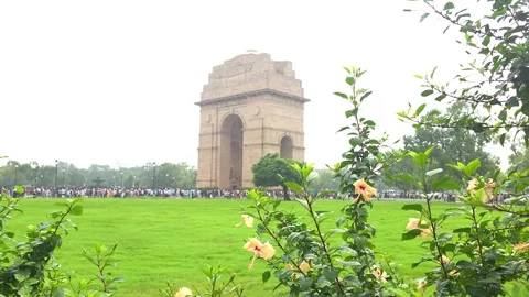 India Gate and Amar Jawan Jyoti Guard Ceremony Видео 320384258