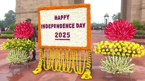 India Gate and Amar Jawan Jyoti Eternal Flame Vídeos de archivo 320385465