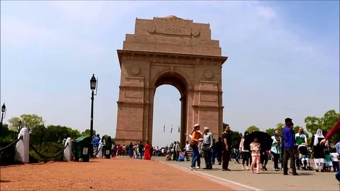 India gate, Delhi 動画素材 73649175