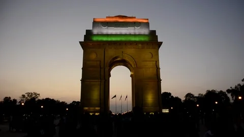 India Gate Delhi Stock Footage 104815665