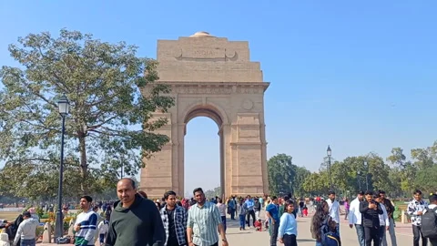 India Gate Video stock 304413158