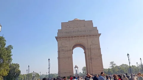 India Gate Video stock 304413385
