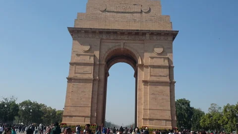 India Gate Stock Footage 305146767