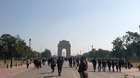 India Gate Stock Footage 305147343