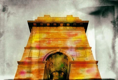 India gate Stock Illustration