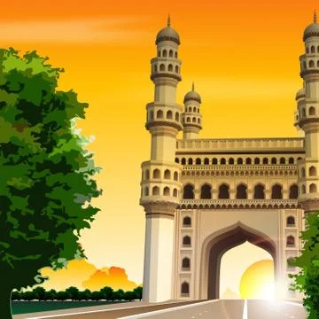 India gate Illustrazione stock
