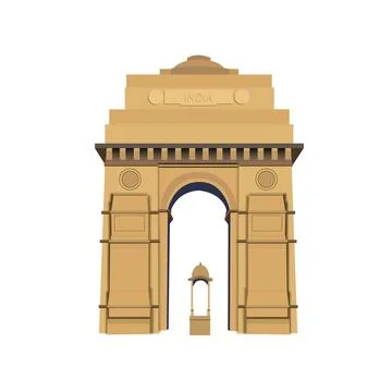 India Gate Иллюстрация