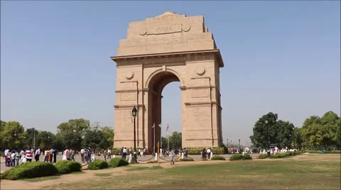 India Gate, Time lapse, New Delhi, India Stock-Footage 54393943