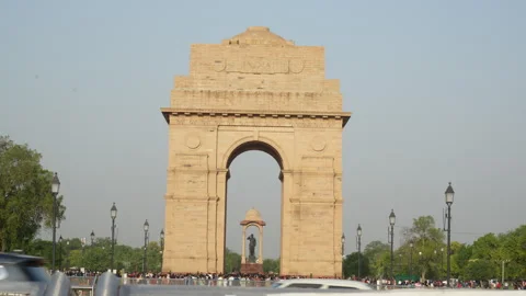 India gate timeplapse Stock Footage 241835541