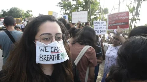 INDIA-GLOBAL WARMING-CLIMATE CHANGE-PROTEST Stock Footage 166231703