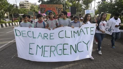 INDIA-GLOBAL WARMING-CLIMATE CHANGE-PROTEST Stock Footage 166232046