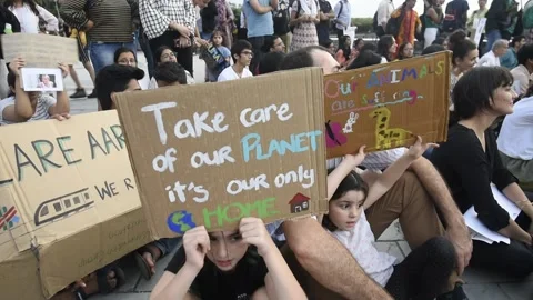 INDIA-GLOBAL WARMING-CLIMATE CHANGE-PROTEST Stock Footage 166232212