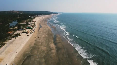 India Goa Tortal beach Stock Footage 143523769