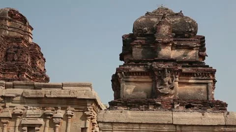 India, Hampi. Krishna Temple Stock Footage 22308511