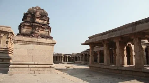 India, Hampi. Krishna Temple Stock Footage 22308532