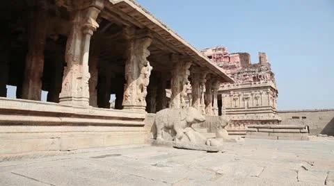 India, Hampi. Krishna Temple Stock Footage 22308556