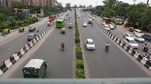 India highway road timelapse Video stock 147494972