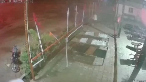 India: Hundreds of LPG cylinders explode as chemical tanker hits truck, o... Stock Footage 320803689